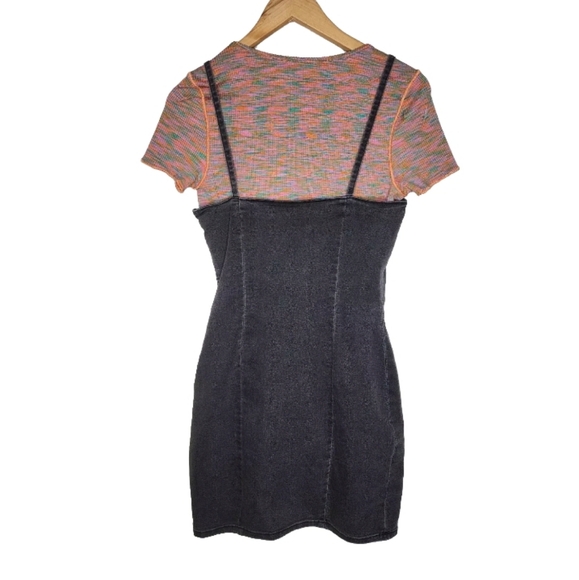 H&M Fitted Dress in Washed Out Black Size S - Picture 5 of 8